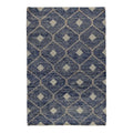 Kosas Home Reign 60 X 96 Diamond Wool & Cotton Area Rug In Indigo