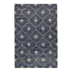 Kosas Home Reign 60 X 96 Diamond Wool & Cotton Area Rug In Indigo