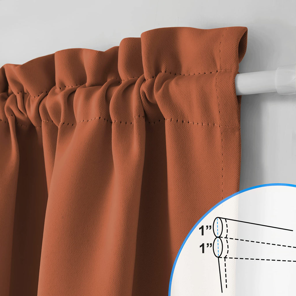 Nicetown Room Darkening Shades For Entry Door Side - Privacy Door Window Curtains Thermal Insulate Covering For Patio Door Glass