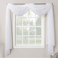 No. 918 Emily Sheer Voile Rod Pocket Curtain Panel, 59' X 216', White