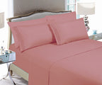 Elegant Comfort Luxury Soft Bed Sheets 1500 Premium Hotel Quality Microfiber Softness Wrinkle And Fade Resistant (6-Piece) Bedding Set, Full, Dusty Rose