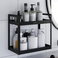 Plantex Deluxe 2 Tier Self Adhesive Bathroom Shelf Rack/Bathroom Organiser Without Drill/Bathroom Shelf Rack/Multipurpose Kitche