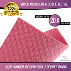Pink Rhino Labs Swedish Dishcloths For Kitchen - Absorbent Kitchen Towels And Dishcloths Sets - Reusable Paper Towels - Dish Clo