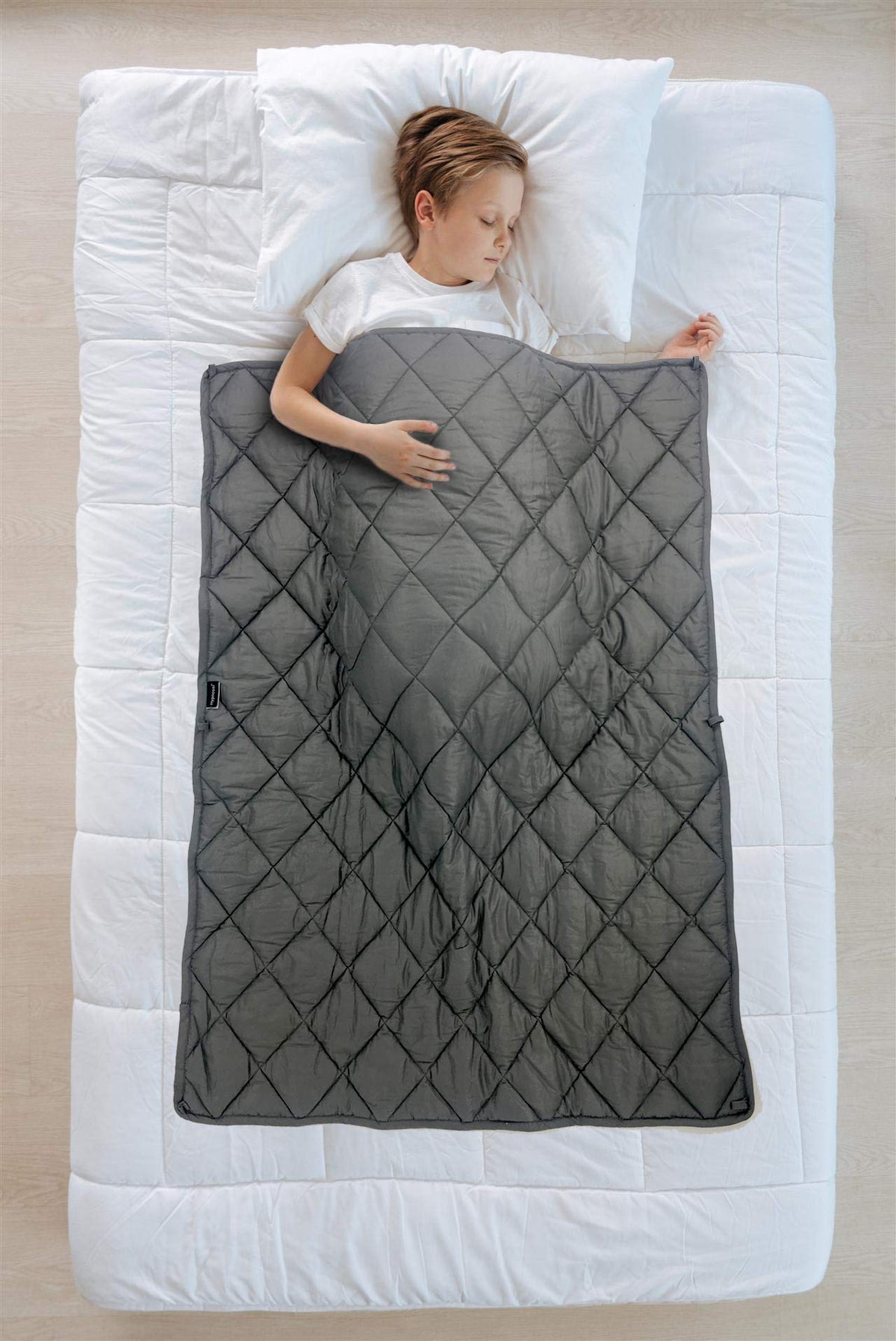 Hypnoser Weighted Blanket 2.0 For Kids,Children,Dogs,Heavy Blanket(36inchX48inch 3 Lbs, Dark Grey,Fit Twin Size Bed)