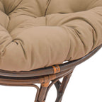 Blazing Needles Twill Papasan Cushion, 52" x 6" x 52", Ruby Red
