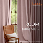 Lazzzy Pink Velvet Curtains Room Darkening Thermal Insulated Curtains 108 Inch Long Window Drapes For Bedroom Living Room Super Soft Luxury Rod Pocket Window Treatment, 2 Panels