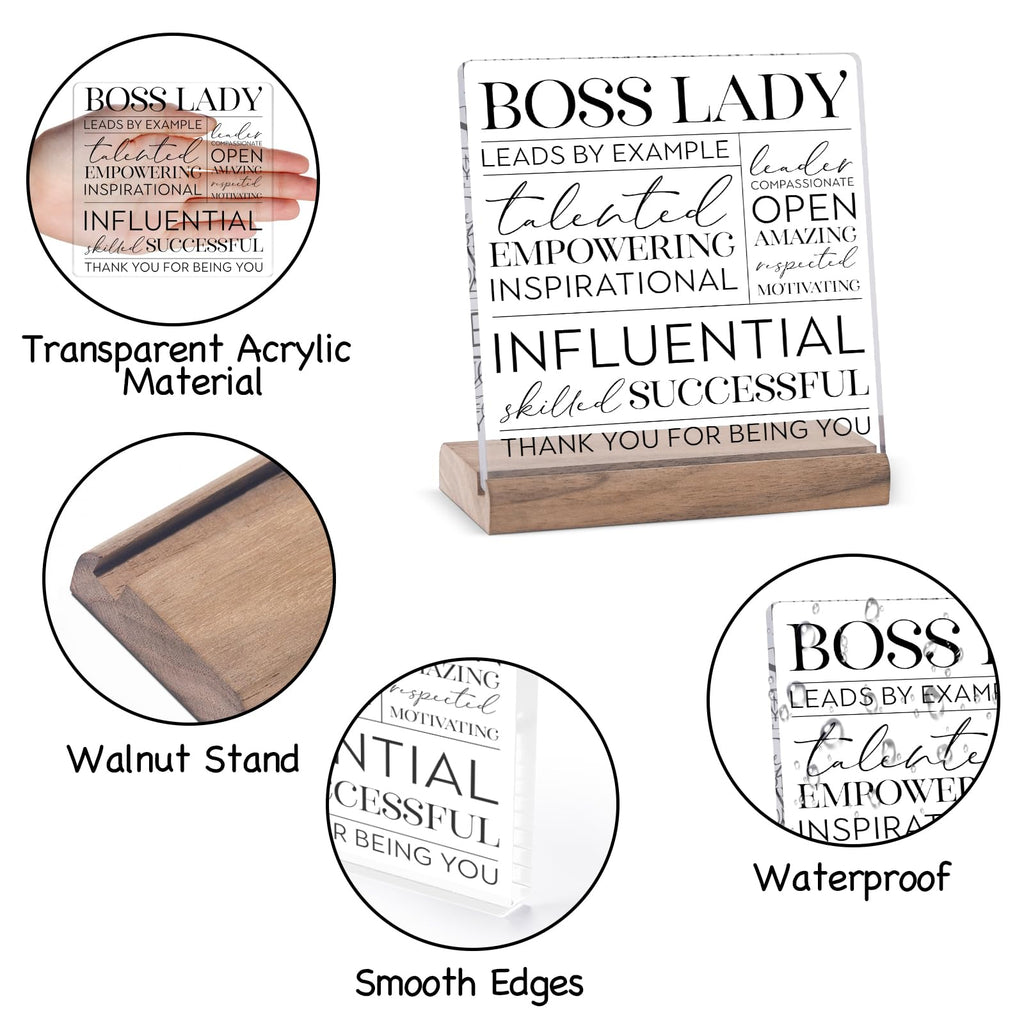 Lukiejac Best Boss Lady Gifts For Women Boss Birthday Gifts Appreciation Gifts Promotion Gifts Mentor Gifts For Women Boss Lady
