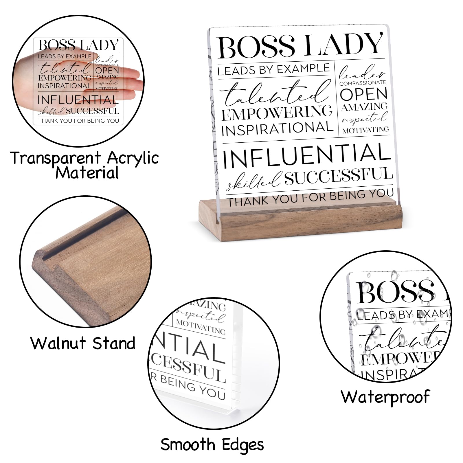 Lukiejac Best Boss Lady Gifts For Women Boss Birthday Gifts Appreciation Gifts Promotion Gifts Mentor Gifts For Women Boss Lady