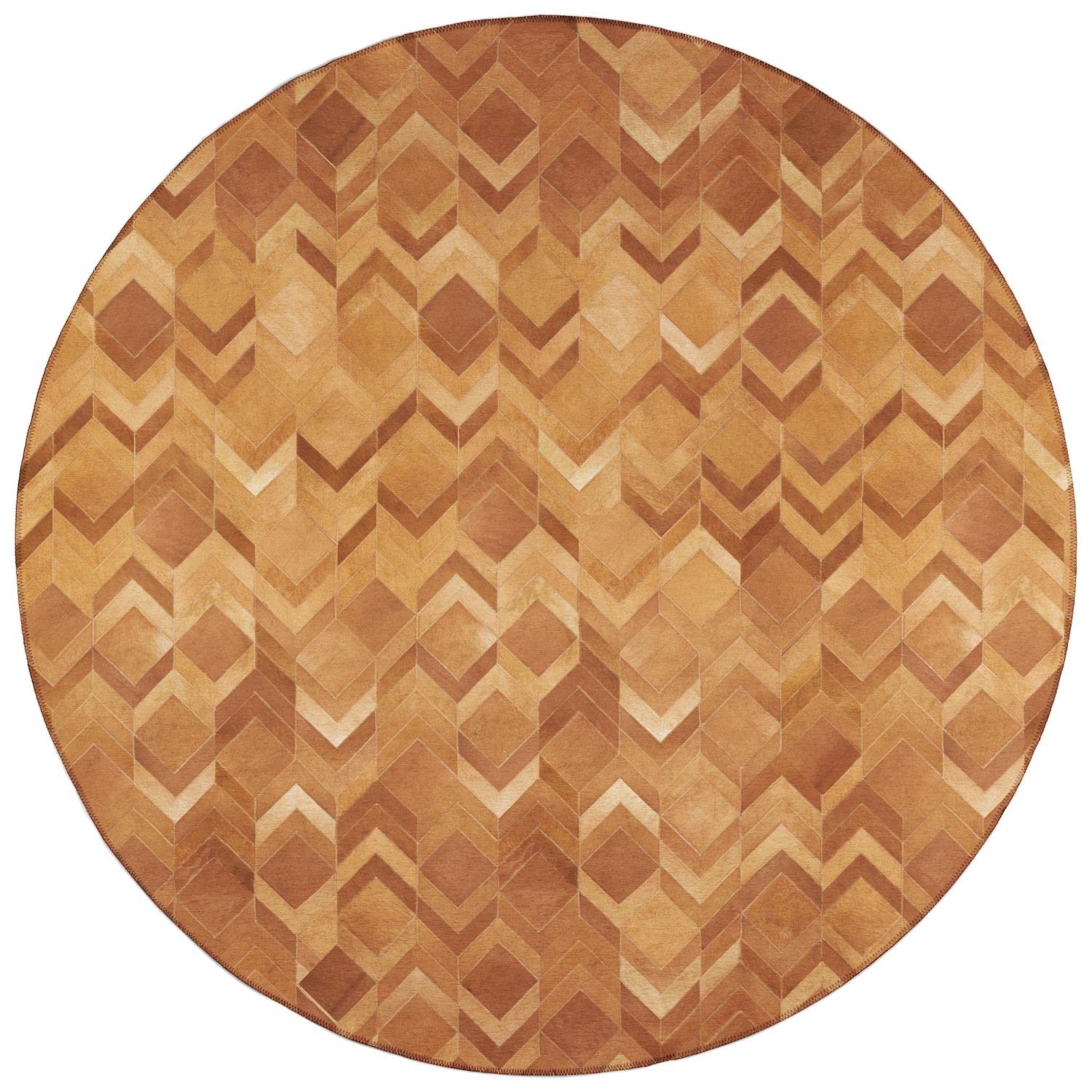 Dalyn Rugs Durango Patchwork Faux Cowhide Ss5 Spice 10' X 10' Rug