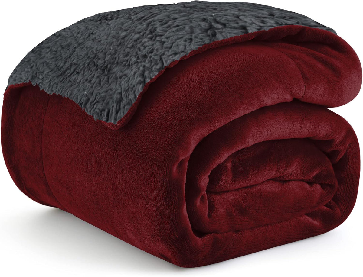 Homestan Sherpa Fleece AC Blanket for Winter, Single 60x90 inch