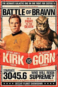 buyartforless Star Trek Captain Kirk vs The Reptilian Gorn 36x24 Art Print Poster Battle of Brawn - in A Fight to The Death, Mul