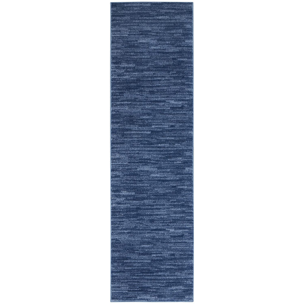 Nourison Essentials Solid Contemporary Navy Blue, Runner Rug, 2' X 6'