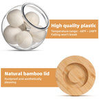 Subekyu Dryer Ball Holder For Laundry Room Organization,0.85 Gallon Laundry Pods Container,Plastic Dishwasher Pods Dispenser,Lau