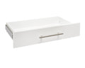 ClosetMaid SuiteSymphony Wood, Add On Accessory, Modern Style For Storage, Closet, Clothes, Size Units, Pure White/Satin Nickel,
