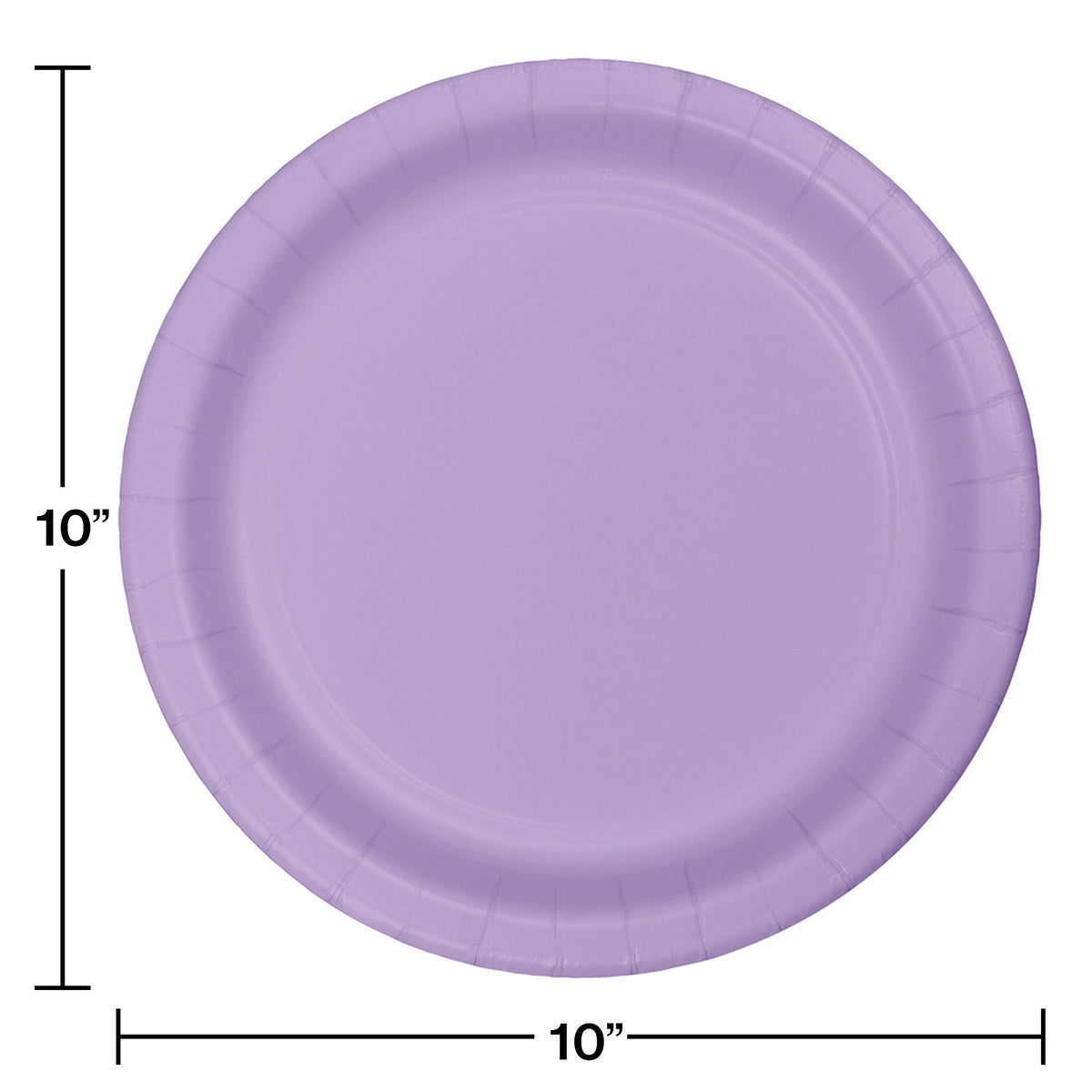 Creative Converting Touch Of Color 24 Count Paper Banquet Plates, Luscious Lavender