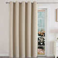 Joydeco Sliding Door Curtains, Light Beige Curtains 70 X 90 Inches, Extra Wide Curtains For Patio Sliding Door Living Room, Room