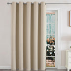 Joydeco Sliding Door Curtains, Light Beige Curtains 70 X 90 Inches, Extra Wide Curtains For Patio Sliding Door Living Room, Room