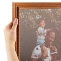 ArtToFrames 11x36 Inch Brown Picture Frame, This 1.25 Inch Custom Wood Poster Frame is Honey - Comes with Economy Acrylic and Co