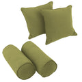 Blazing Needles Corded Twill Throw Pillows (Set Of 4), Sage