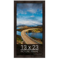 wallsthatspeak 13x23 Espresso Brown Picture Frame for Puzzles Posters Photos or Artwork