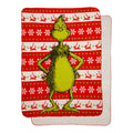 Franco Dr. Seuss The Grinch Holiday Christmas Kids Bedding Soft Plush Cozy Sherpa Blanket Throw, 46 in x 60 in, (Officially Lice