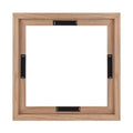 MCS Canvas Float Frames 12x12 Frame, Walnut Woodgrain Square Frame for Finished Canvases, Vertical & Horizontal Wall Hanging Fra