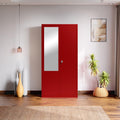 Godrej Interio Almirah Flynn Nx 2Door With Mirror Steel Almirah Wardrobe (SemiGloss Carmine Red), 1Year Warranty, 1 Locker An