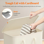 Lifewit 65L Slim Laundry Hamper, Small Laundry Basket With Lid, Dirty Narrow Collapsible Clothes Storage With Easy Carry Extende
