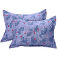 Huesland By Ahmedabad Cotton 144 Tc Pure Cotton Pillow Cover Set Of 2  Blue