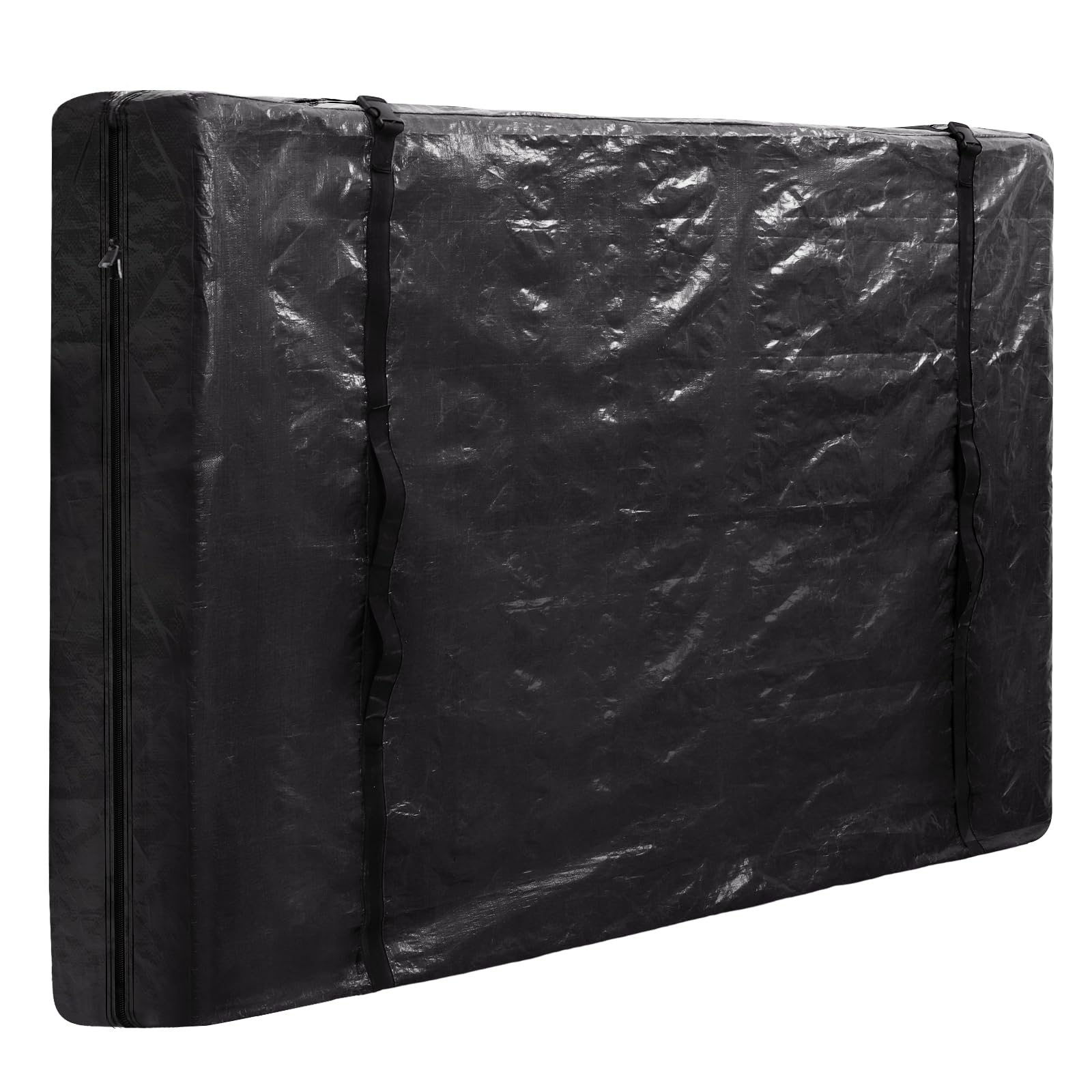 Ticonn Mattress Bags For Moving, Full Xl Mattress Cover For Moving, Heavy Duty, Full-Around Handle With Adjustable Buckles, Mattress Storage Bag & Moving Supplies (Black, Full Xl)