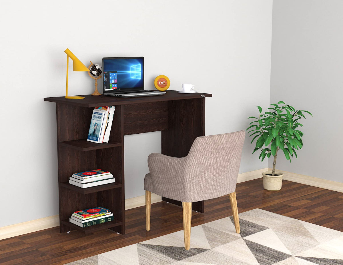 Das Stefan Engineered Wood Study Table And Office Desk (Colur Flower Wenge Finish)