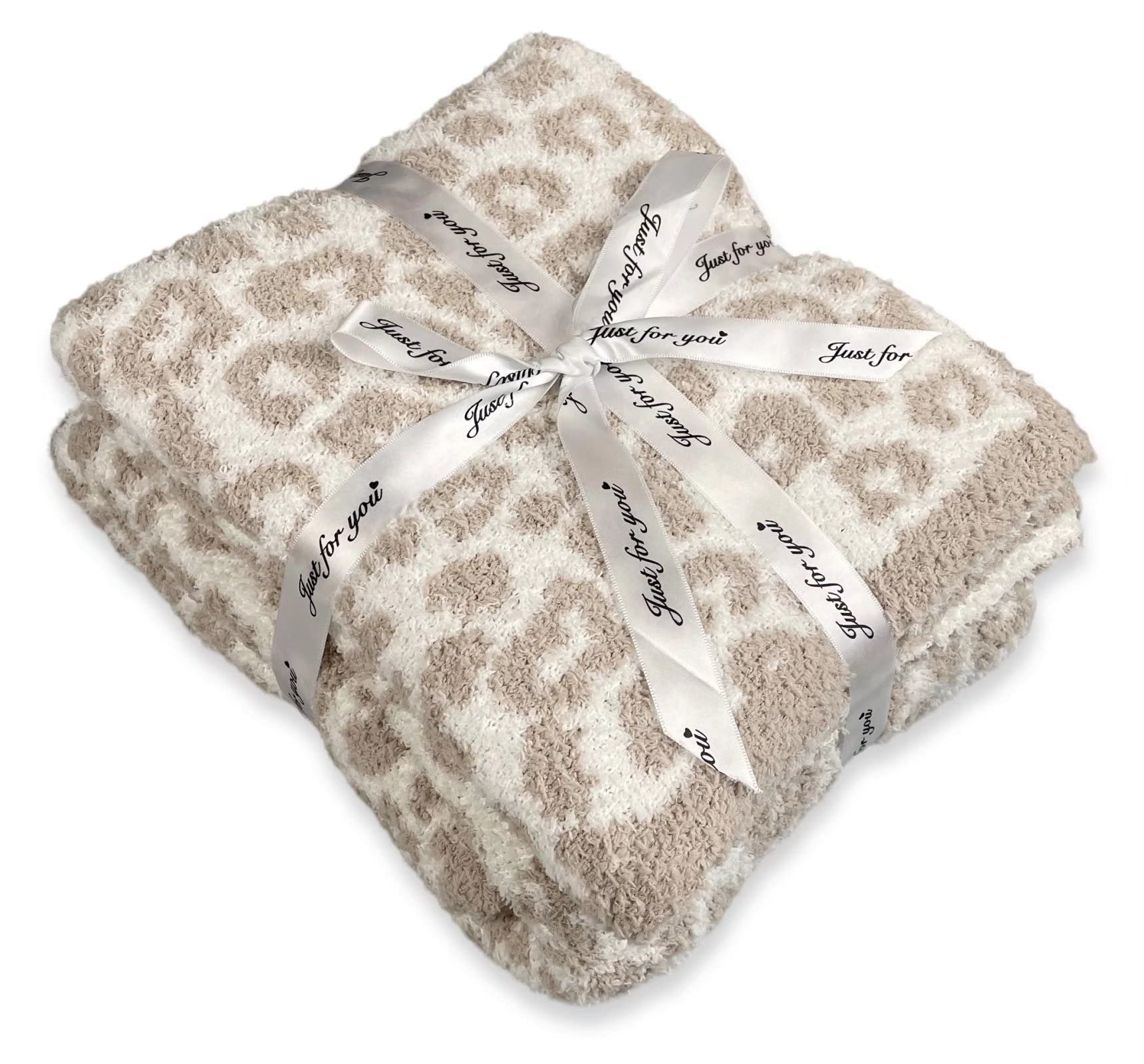 Soft Leopard Throw Blanket Cozy Lightweight Fluffy Reversible Cream Cheetah Blanket Throw For Sofa Couch Bed Camping Travel Deco