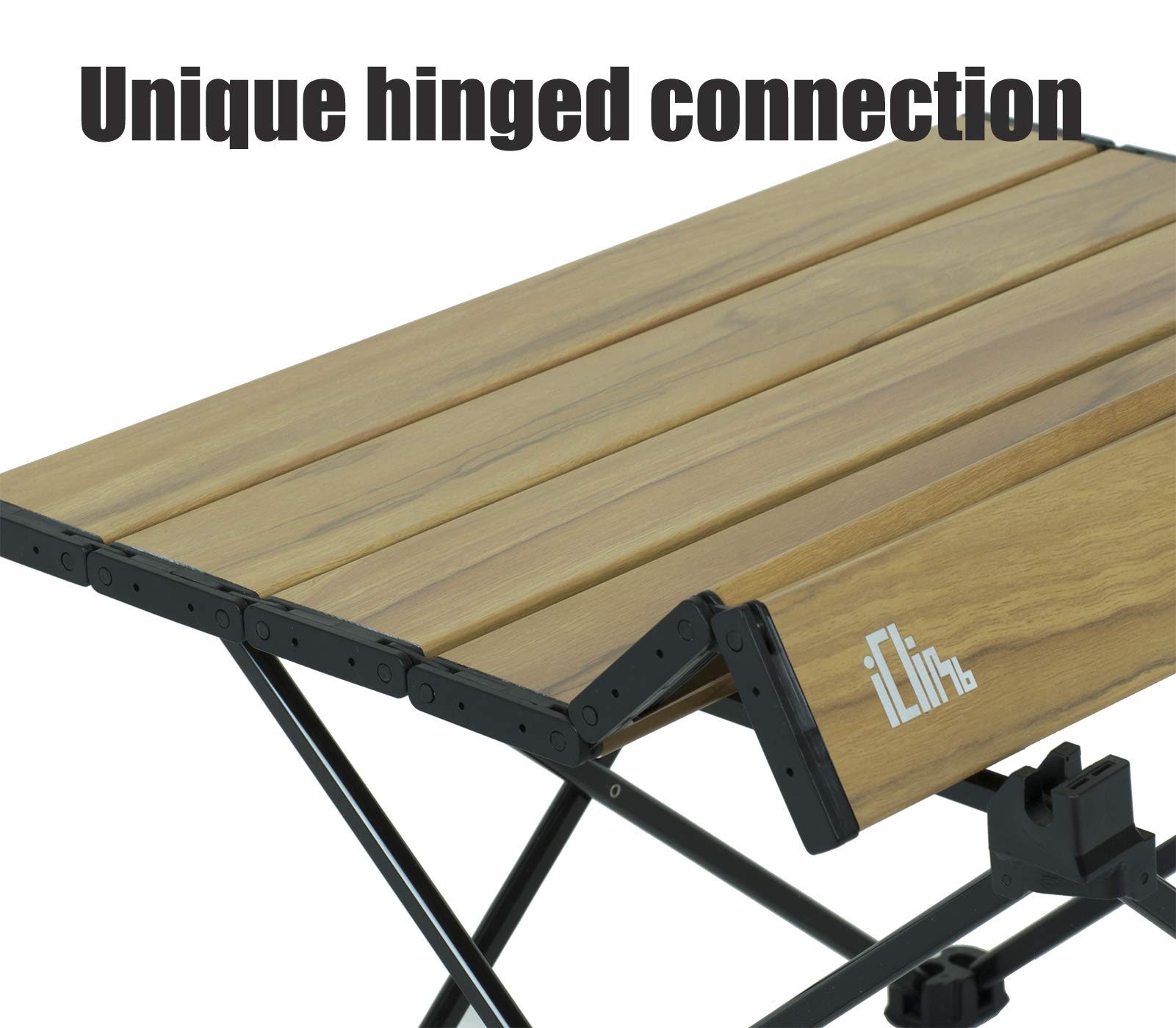 Iclimb Ultralight Compact Camping Folding Table With Carry Bag (Nature- S)