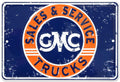GMC Sales Tin Sign 12 x 8in