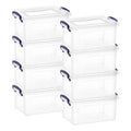 Superio Storage Bins with Lids- Clear Boxes for Organizing, Stackable Plastic Containers- BPA Free, Non-Toxic, Odor Free, Organi
