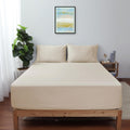 California King Size Fitted Sheet Only Beige, 100% Egyptian Cotton 600 Thread Count, 16' Deep Pocket Premium Cotton Mattress Sh