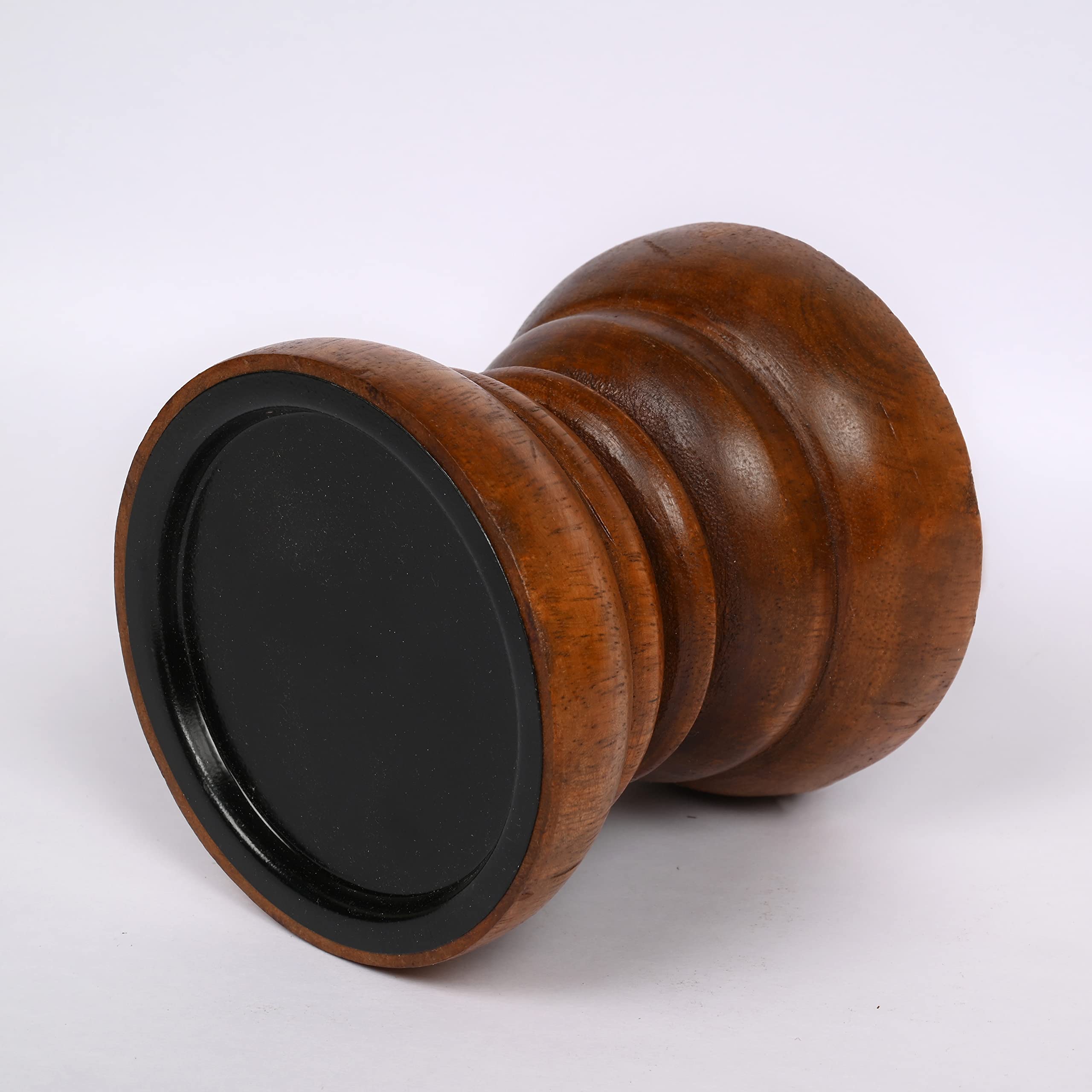 Edhas Natural Mango Wood Candle Holder That Will Look Amazing In Your Home, Kitchen, Dining Room, Or Bedroom (4' X 4' X 4   )