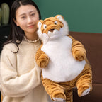 ronivia Tiger Weighted Plush Toy, 17" 3.5 lbs Orange Tiger Stuffed Animal for Kids, Model ronivia7893
