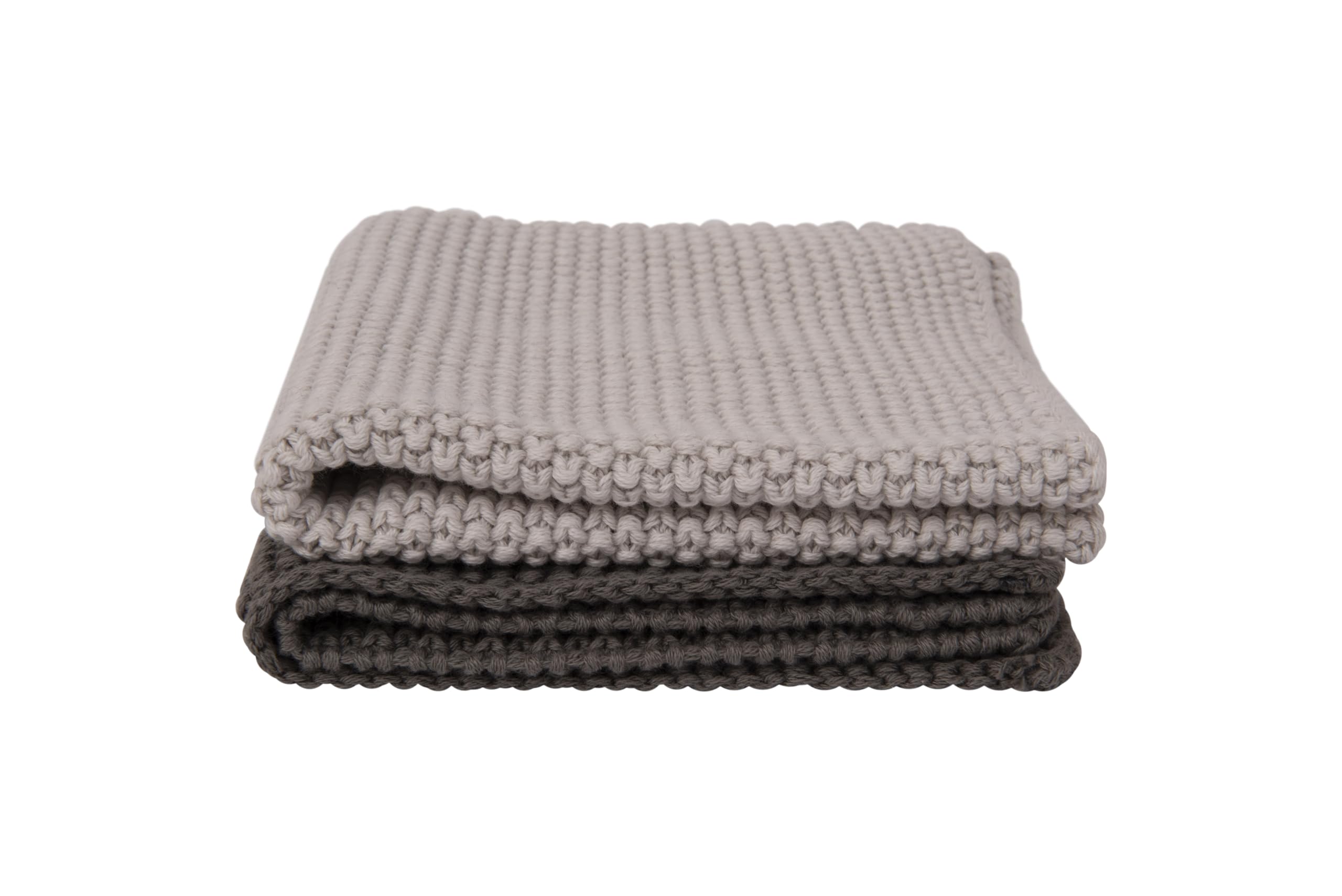 Square Cotton Knit Dish Cloths (Set of 2 Pieces)