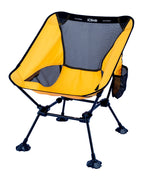Iclimb Ultralight Compact Camping Folding Beach Chair With Anti-Sinking Large Feet And Back Support Webbing (Yellow - Square Frame -2Pc)