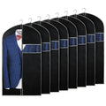 Syeeiex 40 Garment Bag, Set of 8 Suit Bag, Garment Bags for Hanging Clothes, Suit Covers Bags for Men or Women, Dress Bags for S