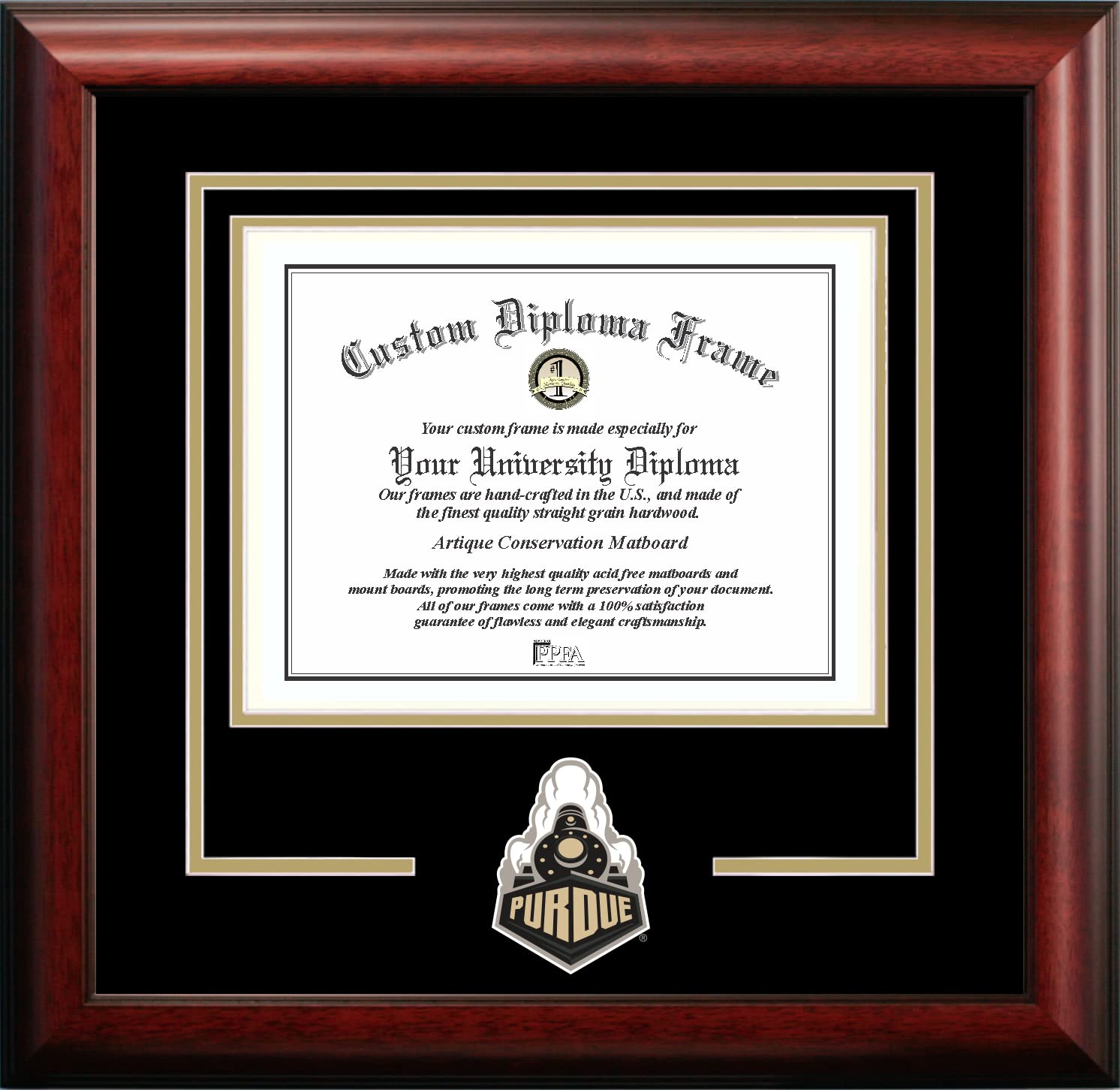 Campus Images Purdue University Spirit Diploma Frame