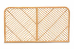 Baxton Studio Sakina Modern Bohemian Natural Brown Rattan Queen Size Wall-Mount Headboard