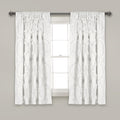 Lush Decor Lush Dcor Avon Single Window Curtain Panel, 63 x 54, White
