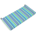 Blazing Needles Patterned Outdoor Spun Polyester Loveseat Cushion, 40' Wide, Pike Azure