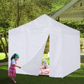 COOSHADE Door Wall for 8x8 Pop up Canopy Tent, 1 Pack Sidewall with Two Zippers(White)