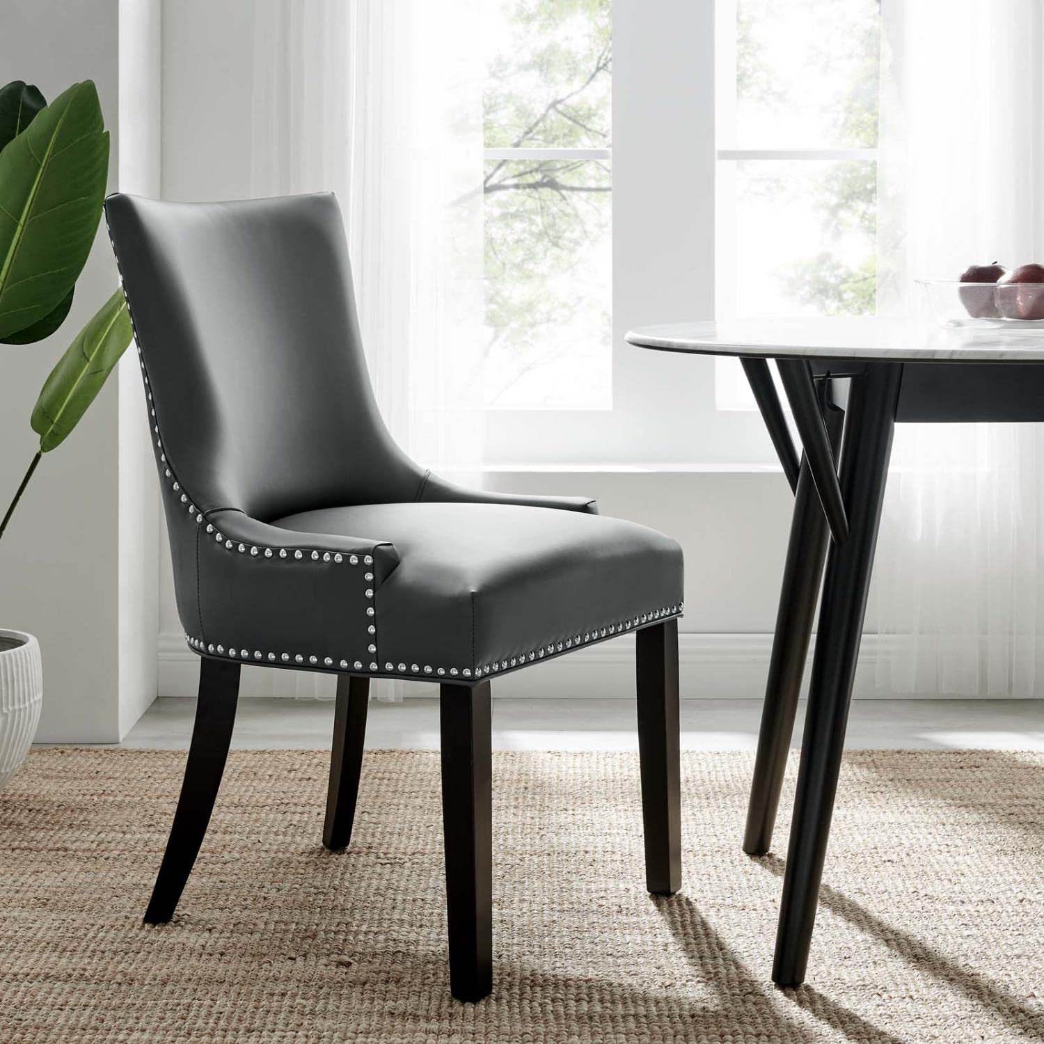 Modway Marquis Chair, Gray 25 X 22 X 36