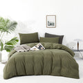 Clothknow Olive Green King Comforter Set 3Pcs Green Bedding Comforter Sets Light Green Comforter Soft Hunter Green Comforter With 2 X Pillowcases