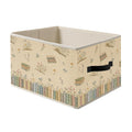 FRZSDVHNM Retro Floral Book Lover Storage Basket Bin for Clothes Books