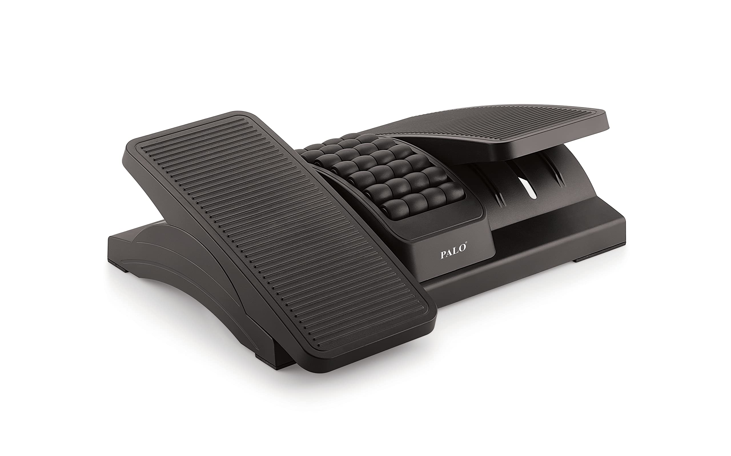 Palo034 Palo Ergonomic Two Heights & Angle Adjustable Split Type Pedal Footrest With Roller